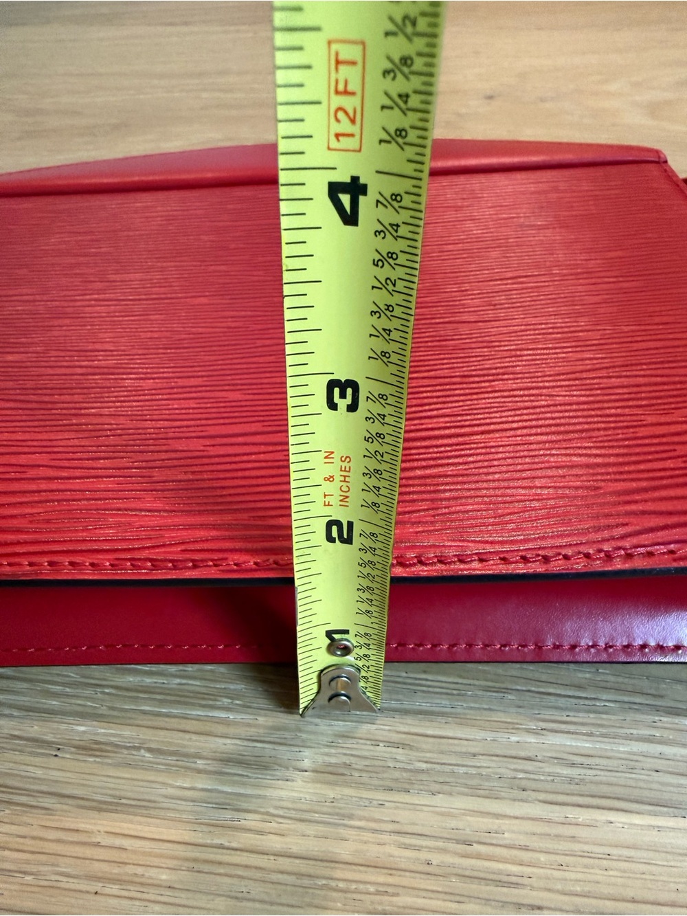 Louis Vuitton Red Epi Leather Trousse Crete Clutch Cosmetic Bag - Picture 8 of 10